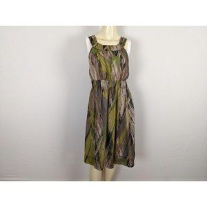 Anthropologie FEI silk sleeveless‎ dress sz 6